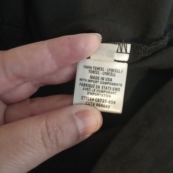 Cloth & Stone Tencel Mini Black Made In USA Womens Dress Spring Size M - Picture 5 of 6